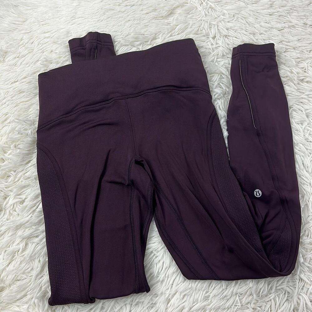 Lululemon Fast As Fleece Tight 28" Black Cherry
